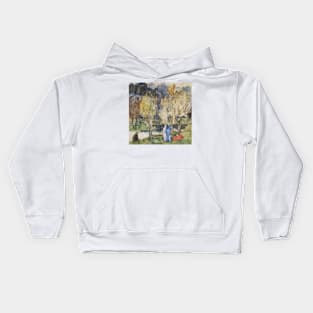 Sacred Grove by Pierre Puvis de Chavannes Kids Hoodie